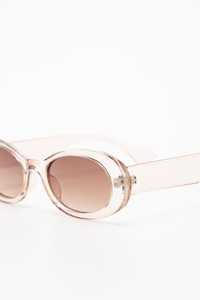 Transparent Frame Sunglasses Natural (2)
