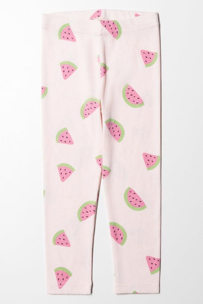 Glitter Watermelon Legging Light Blue