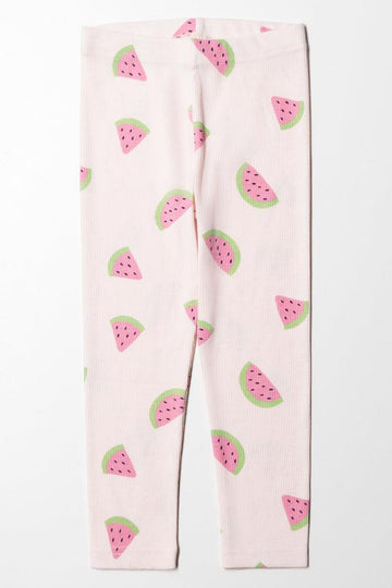 Glitter Watermelon Legging Light Blue