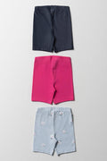 3 Pack Cycle Shorts Pink & Blue (2)