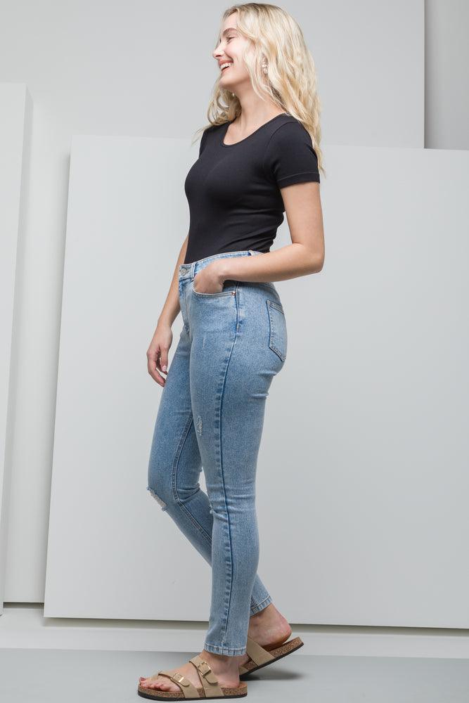 Rib Seamless Bodysuit Black (1)