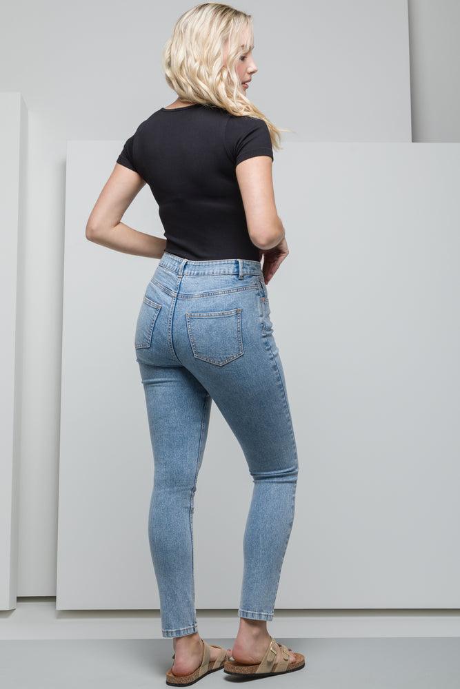 Rib Seamless Bodysuit Black (2)