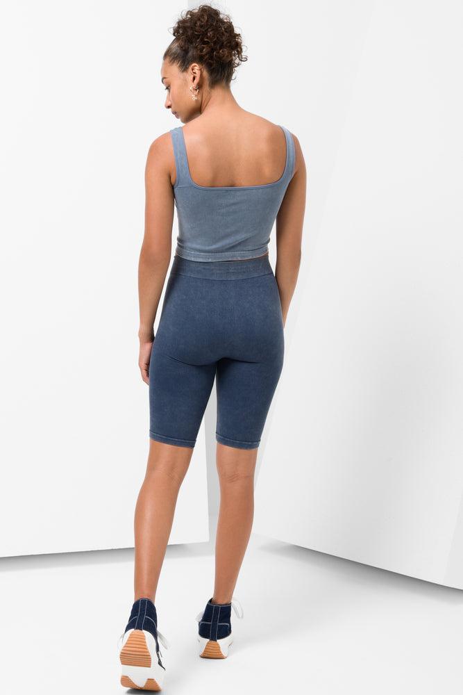 Seamless Cycle Shorts Blue (2)