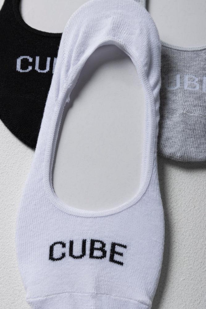 3 Pack Secret Socks Black, White & Grey (1)