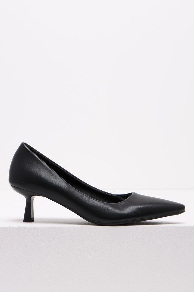 Womens black kitten heel sandals on sale