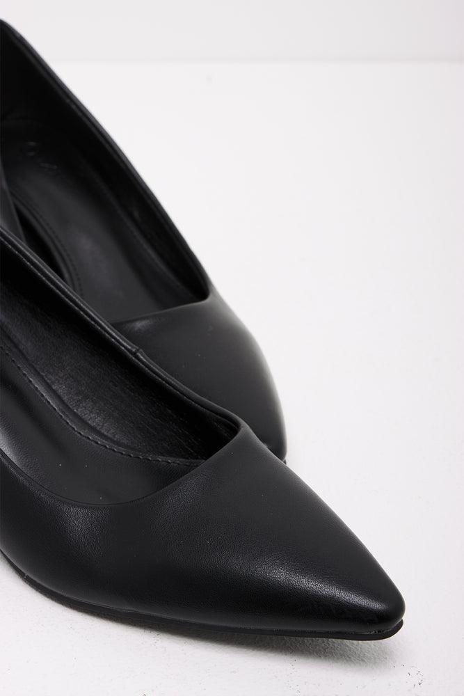 Kitten Heel Court Shoe Black (2)