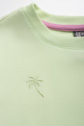 Fleece Shorts Set Light Green (1)