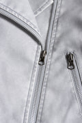 Pu Biker Jacket Light Blue (1)