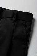 Boys Primary School Turn Up Pants Black (1)