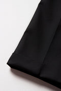 Boys Primary School Turn Up Pants Black (3)