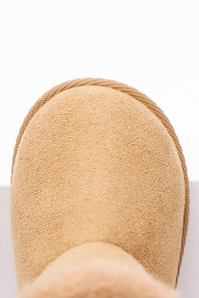 Bow Fur Slipper Natural (4)
