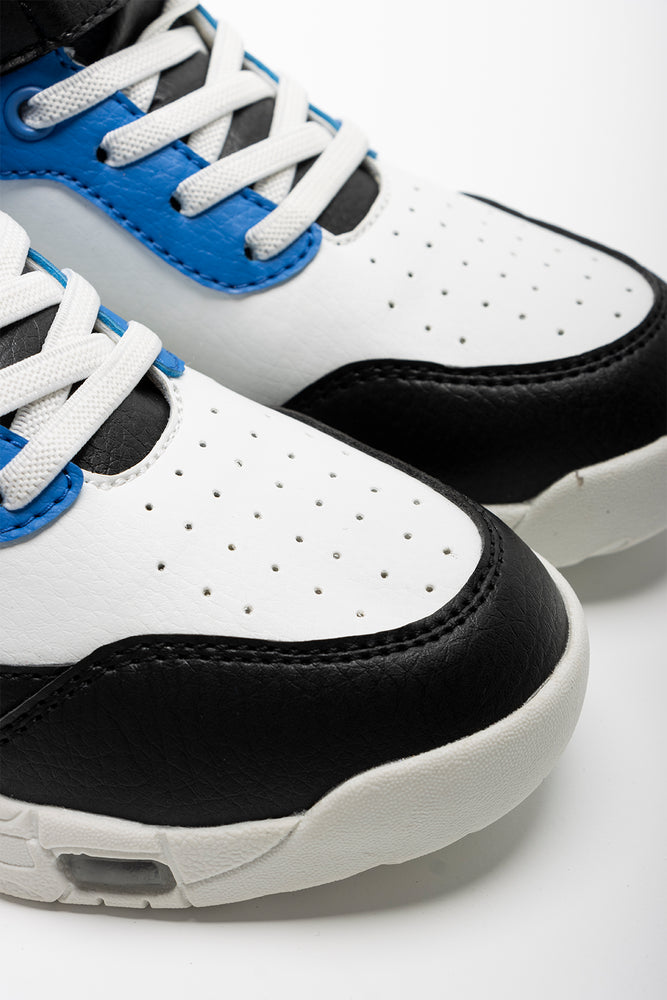 Light Up Sneaker White, Black & Blue (2)