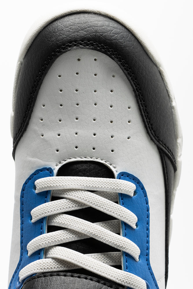 Light Up Sneaker White, Black & Blue (4)