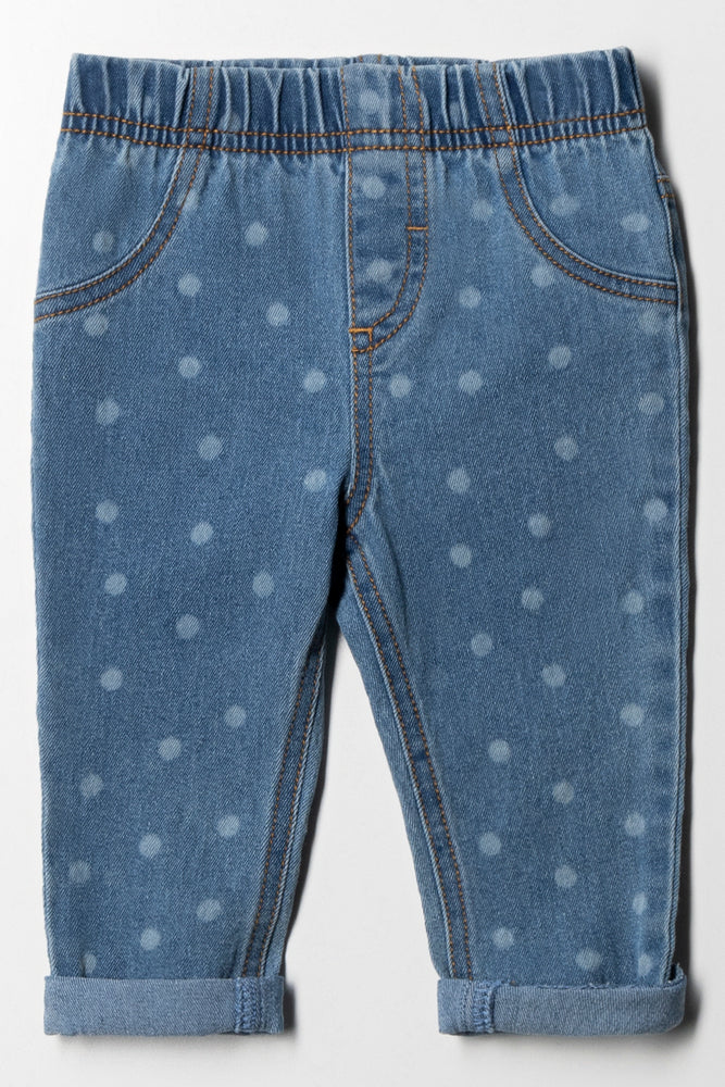 Spot Jeggings Blue