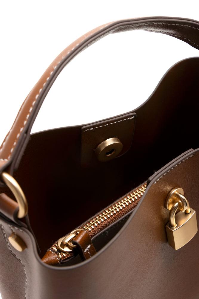 Mini Bucket  Bag Brown (5)
