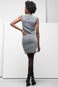 Bodycon Denim Dress Grey (2)