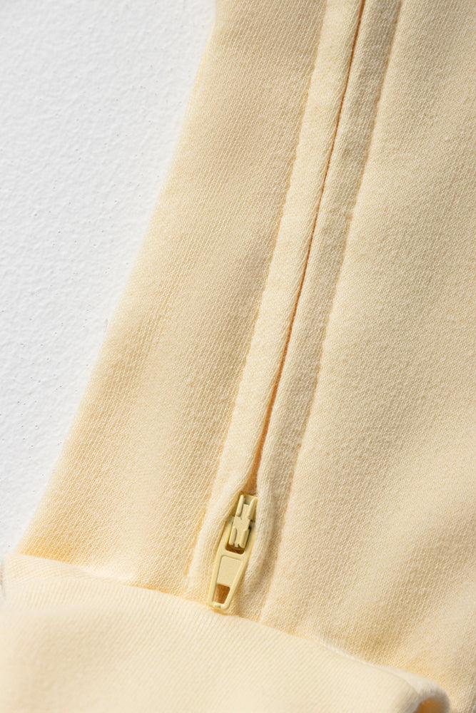Zip Through Babygrow Yellow (1)