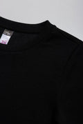 Rib Fit & Flare Dress Black (1)