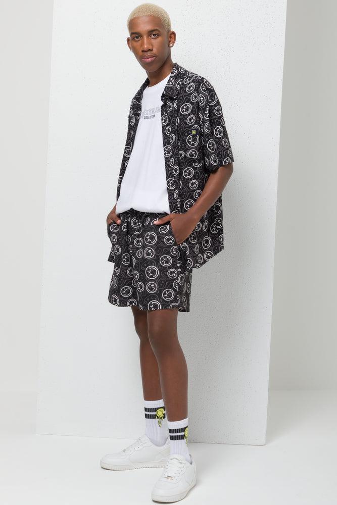 Smiley Cube Swim Shorts Black (2)