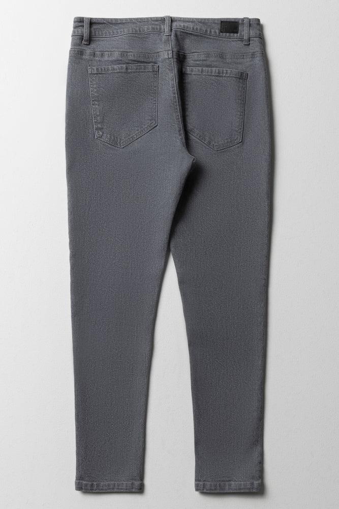 Skinny Denim Jeans Grey (4)