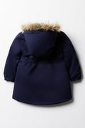 Hooded Parka Coat Navy (2)