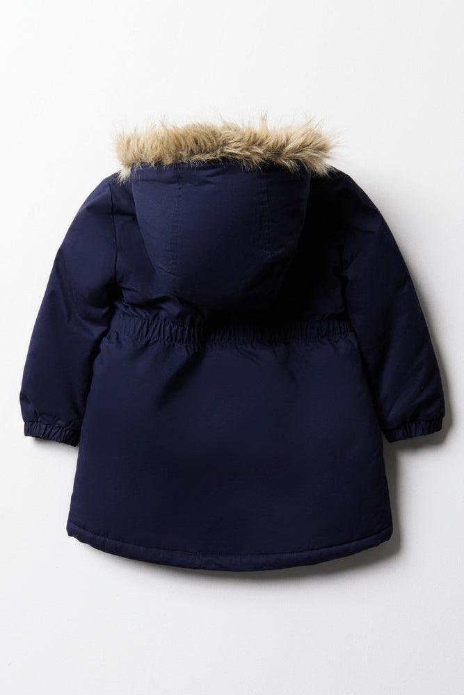 Hooded Parka Coat Navy (2)