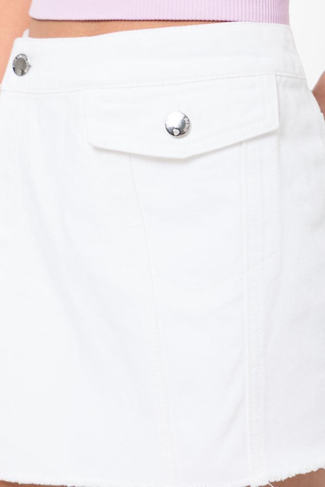 Denim Jeans Skort White (4)