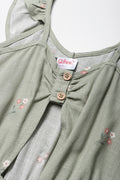 Floral Jumpsuit With Cut Out Detail Green (1)