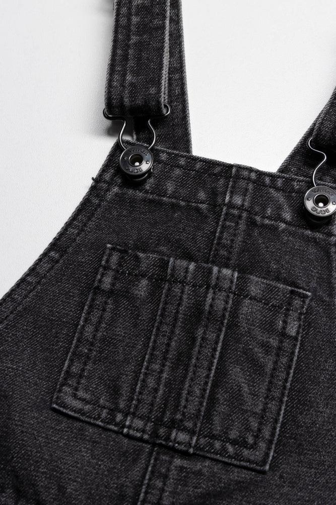 Dungaree Shorts Charcoal