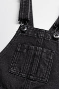 Dungaree Shorts Charcoal (1)