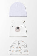 3 Pack Hats Grey