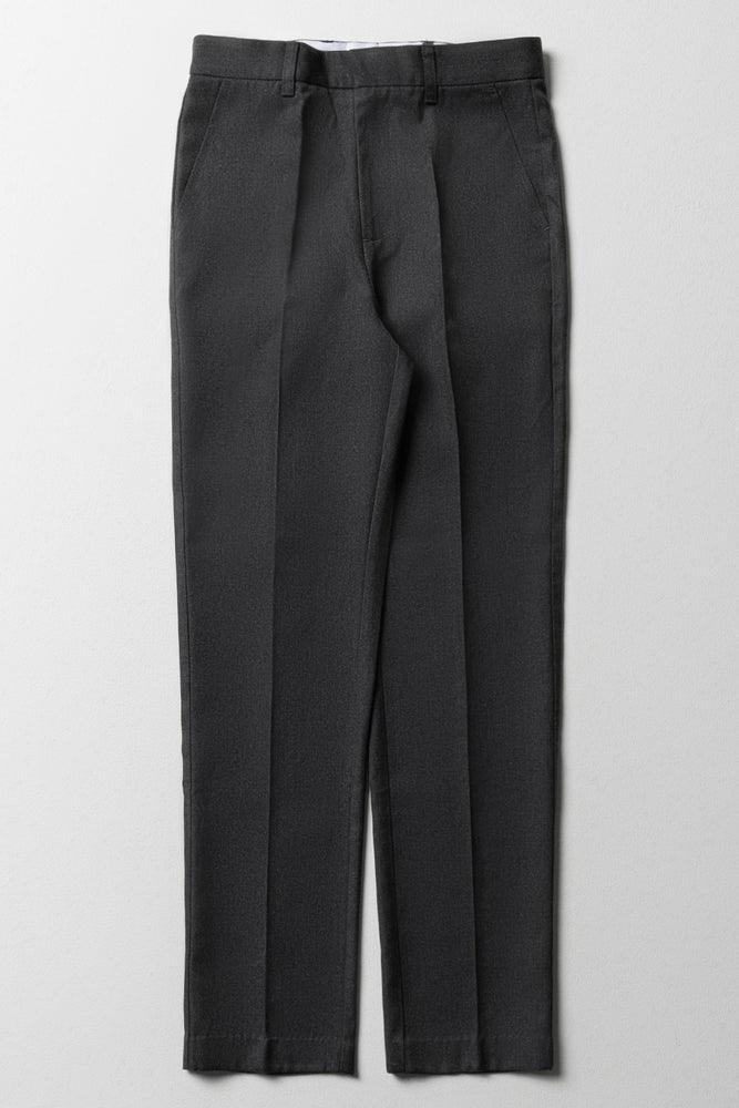 Primary School Boys Slim Fit Pants Grey