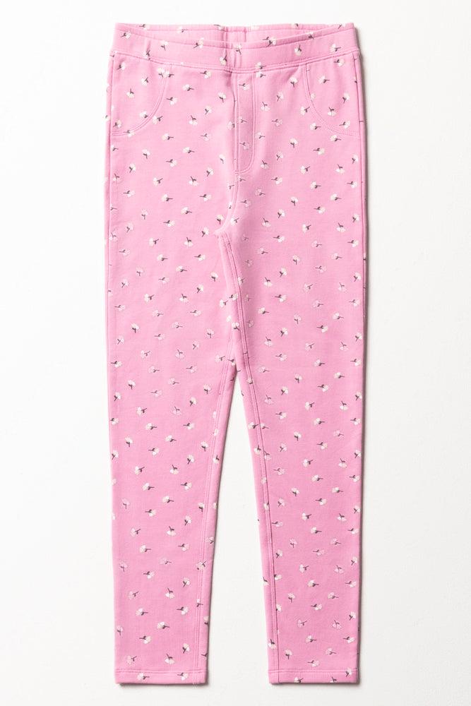 Flower Leggings Pink