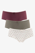 3 Pack Boylegs Burgundy, Olive Green & White (4)