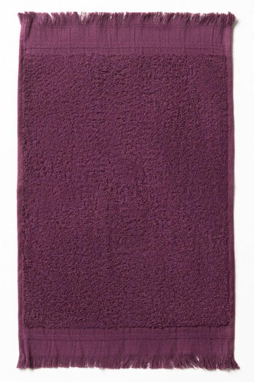Fringe Guest Towel Purple
