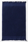 Fringe Guest Towel Dark Blue