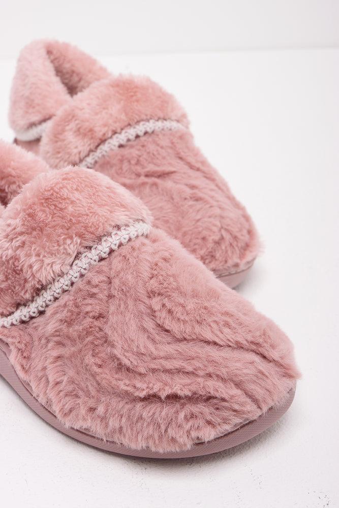 Plush Fur Slipper Pink (2)