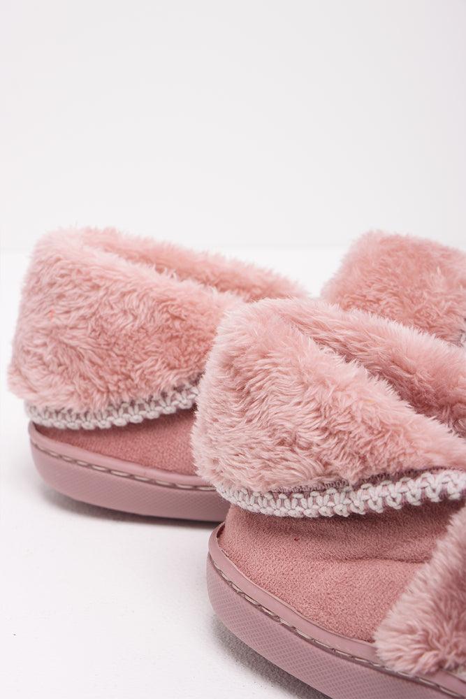 Plush Fur Slipper Pink (3)