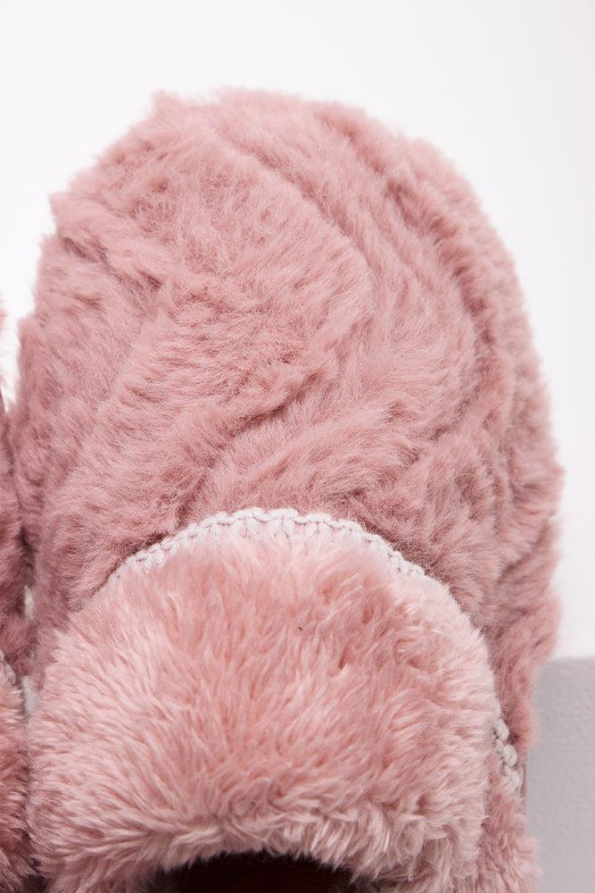 Plush Fur Slipper Pink (4)