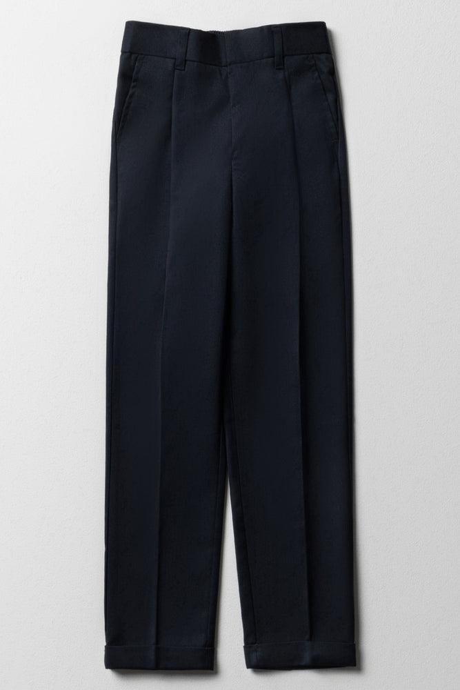 Boys Primary School Turn Up Pants Navy