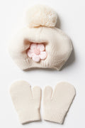 Beret & Mittens Set Natural (2)