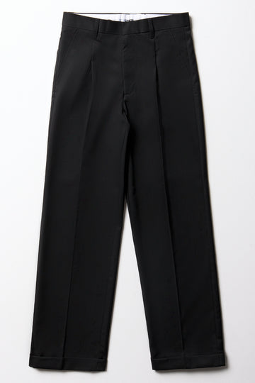 Boys Primary School Turn Up Trousers Black Toughees