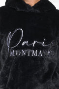 Paris Fur Hoodie Black (3)