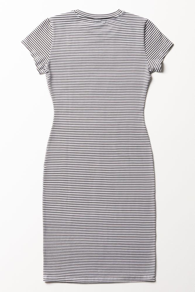 White short sleeve bodycon dress discount