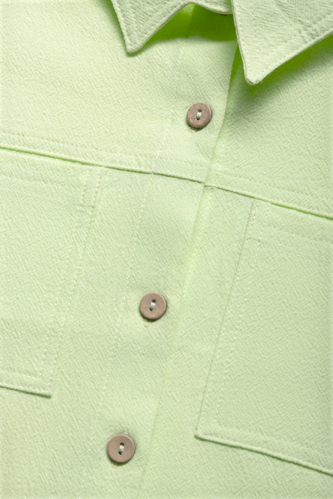 Resort Shirt Linen Lime (1)
