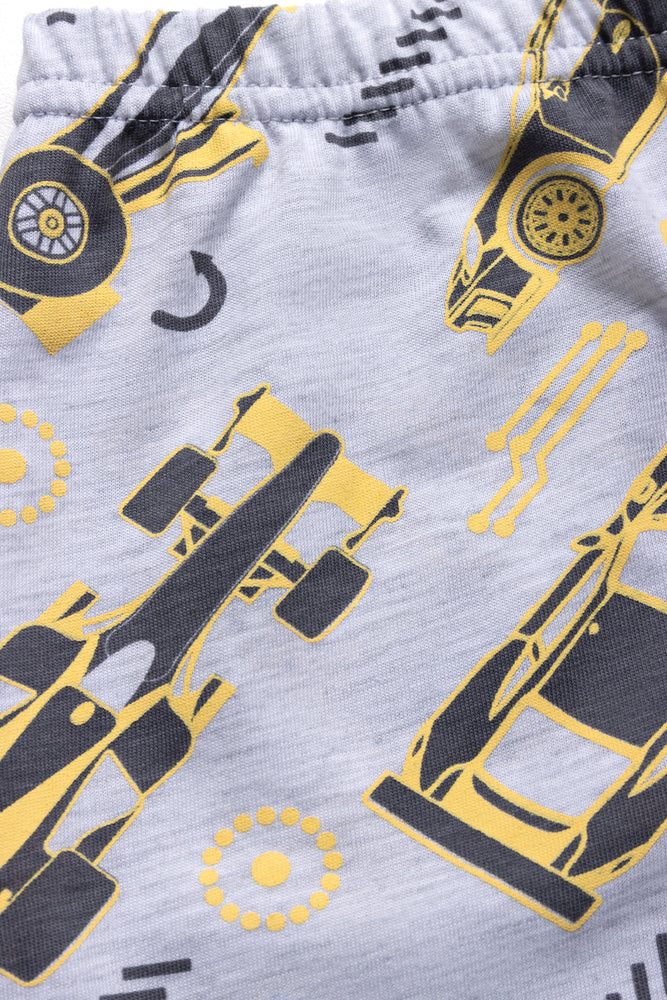 Racing Car Short Sleeve Pyjamas Grey (2)