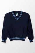 Primary School Long Sleeve Striped Jersey Navy