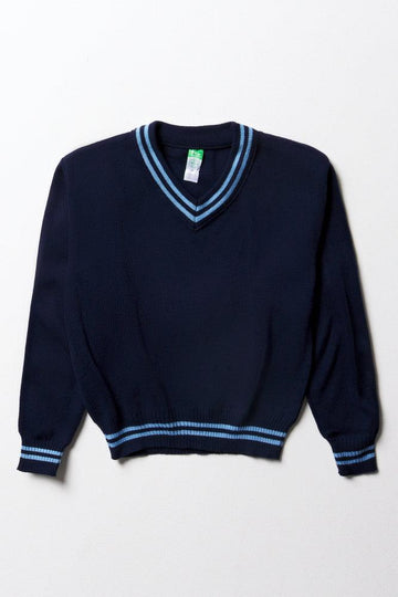 Primary School Long Sleeve Striped Jersey Navy