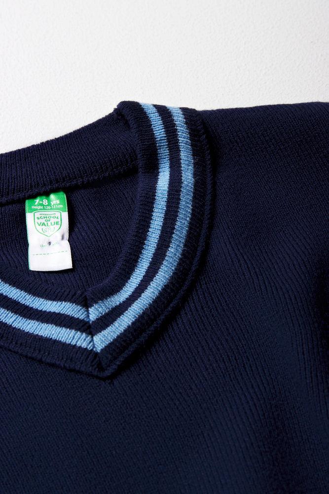 Primary School Long Sleeve Striped Jersey Navy (2)