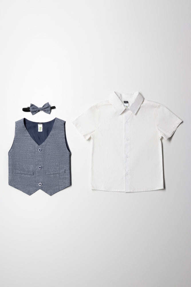 3 Piece Short Sleeve Smart Set Indigo (2)